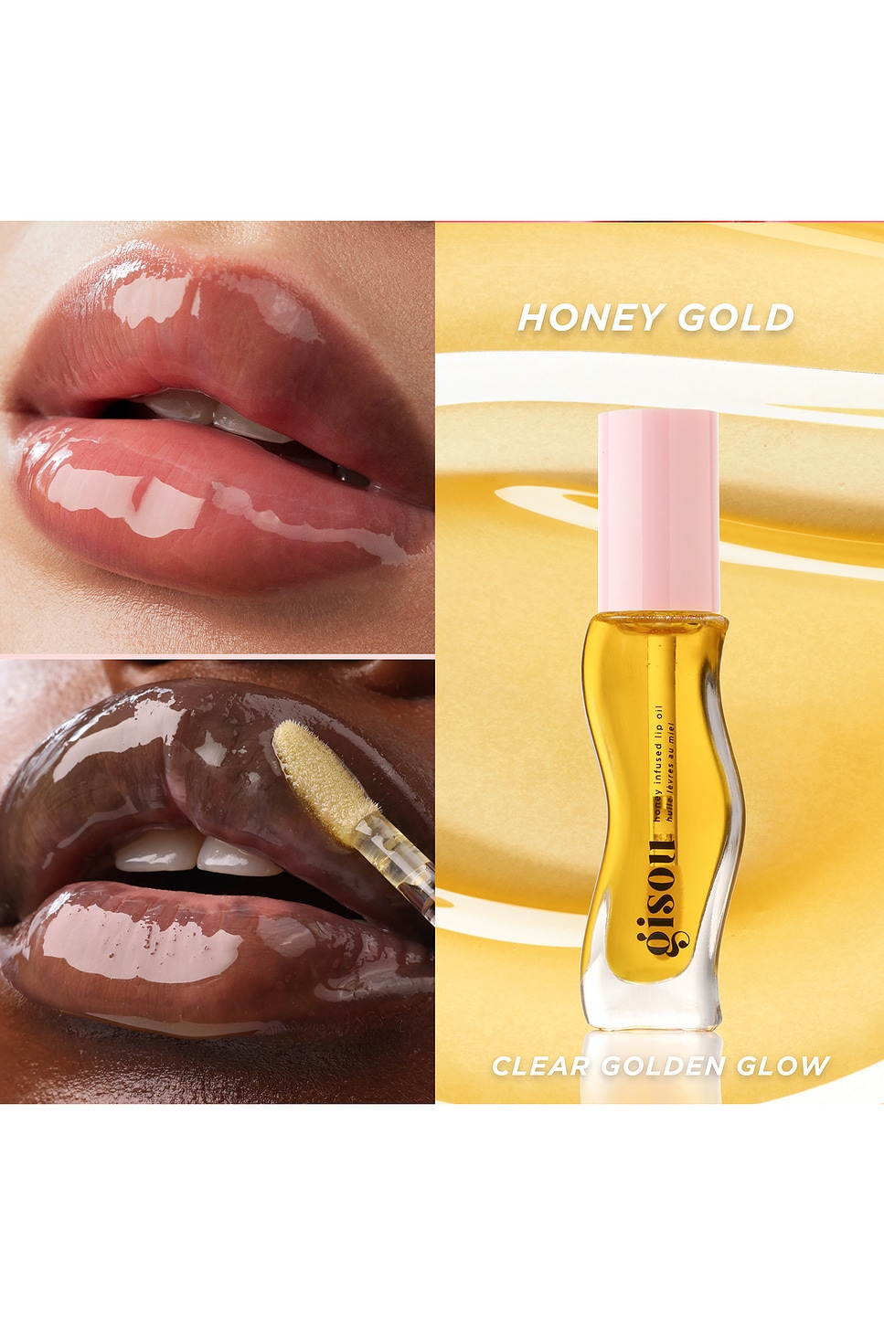 Gisou By Negin Mirsalehi Honey Infused Lip Oil in Honey Gold | REVOLVE