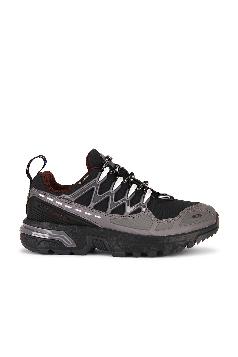 Salomon ACS + GTX Sneaker in Black, Castlerock & Rum Raisin | REVOLVE