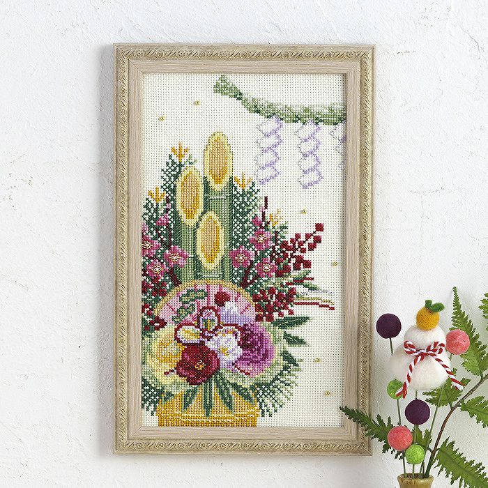 クロスステッチフレーム＜七福神＞ | リバティ 生地、編み物、刺繍