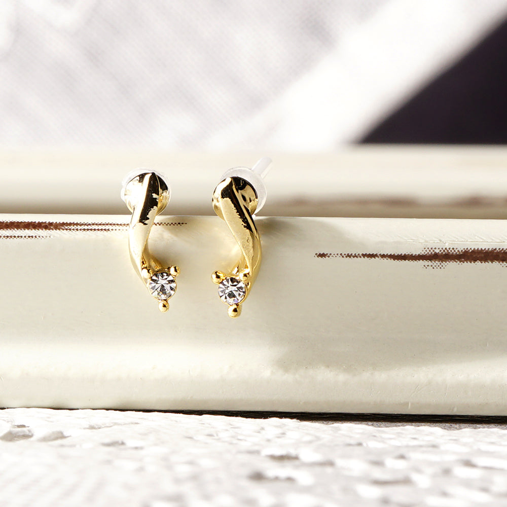 Natural stone イエローオパール シングルピアス
