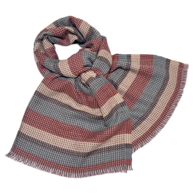 ロロピアーナ メンズ カシミア100％ 大判ストール 茶 Loro Piana