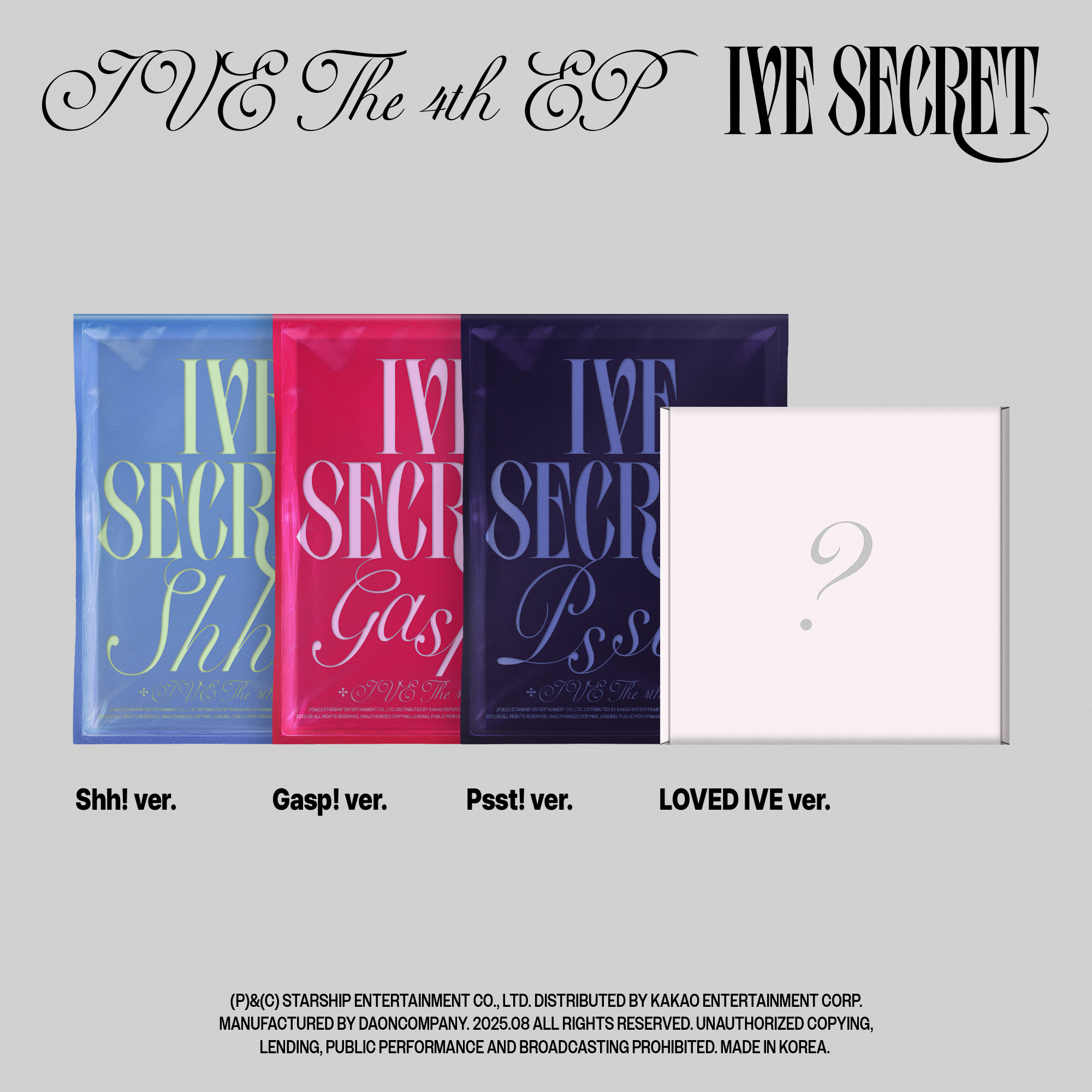 【新品未開封】IVE SECRET 3形態 ソニーミュージック特典トレカ付き IVE SECRET 3形態 アルバム 新品未開封 トレカ xoxz - メルカリ