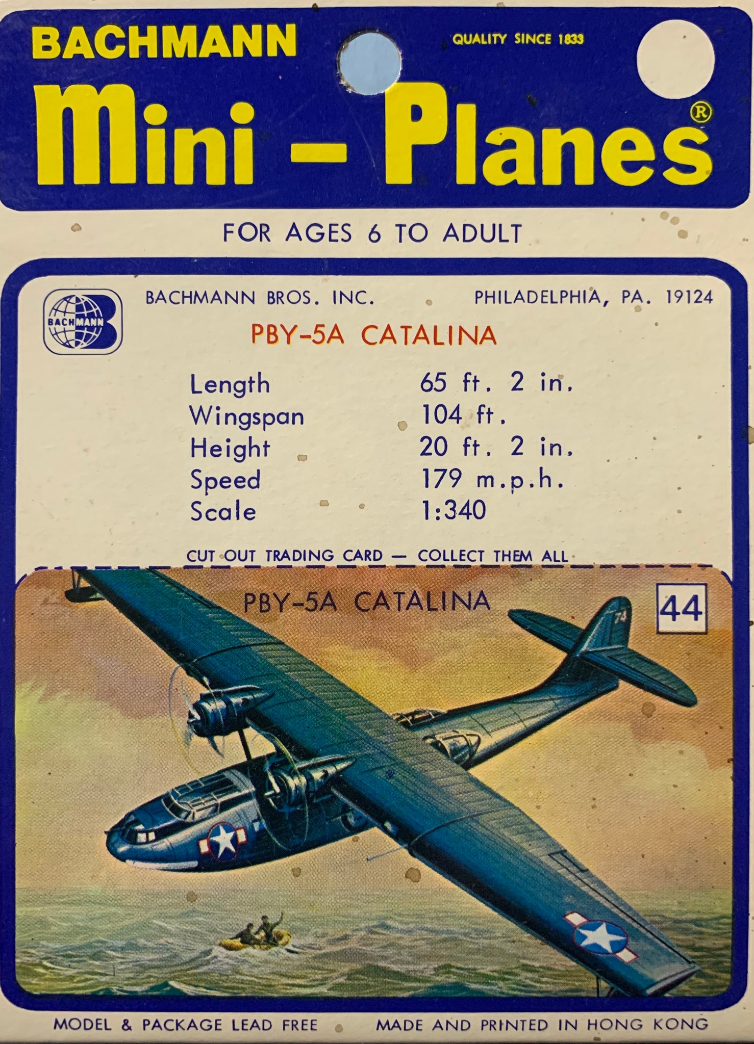 Bachmann Mini Planes #44 PBY-5A Catalina 1/340 scale – J-BarHobbies