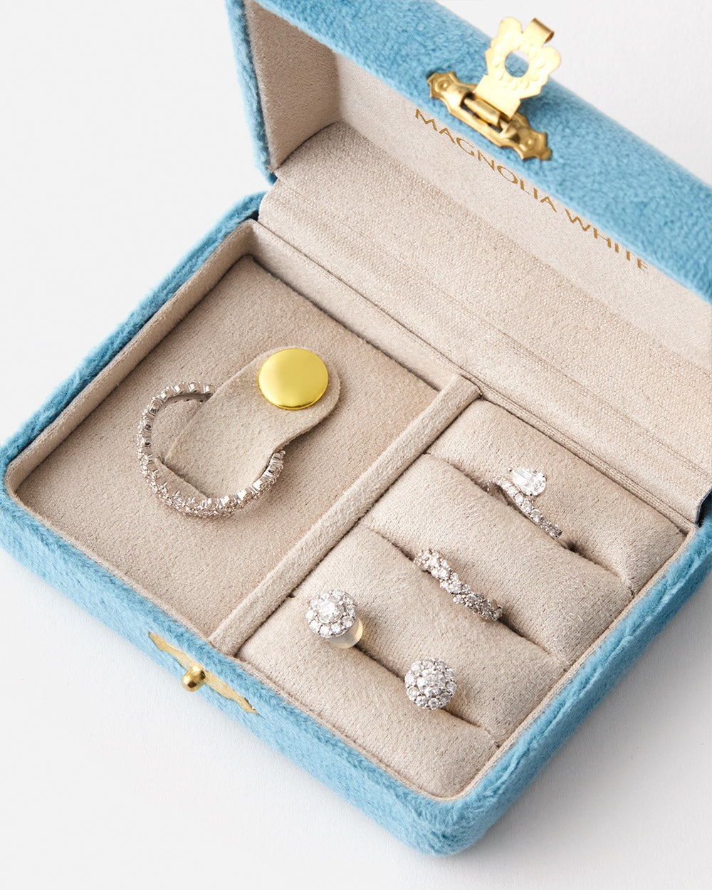 Fleur Éternelle JEWELRY CASE MINI｜マグノリア・ホワイト ジュエリー