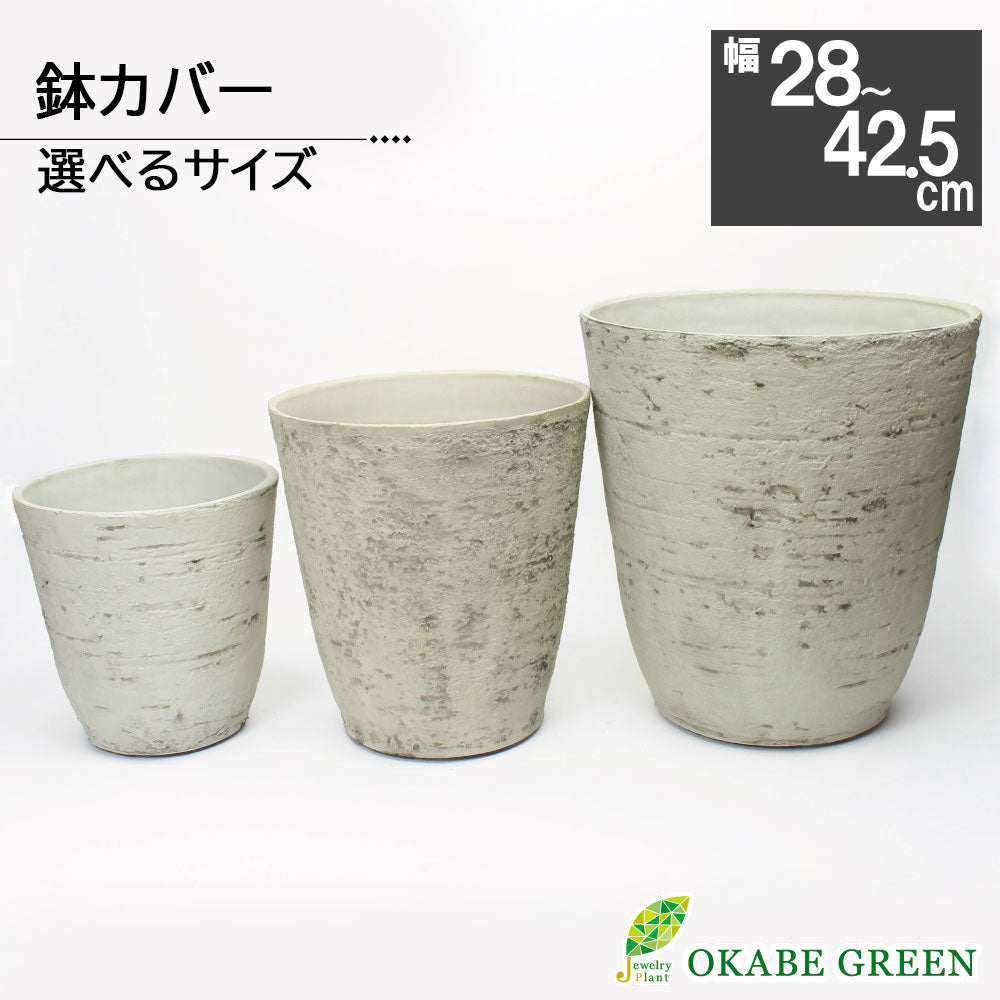 宝石のような観葉植物のお店 【Jewelry Plant】 すてきな白鉢カバー 7