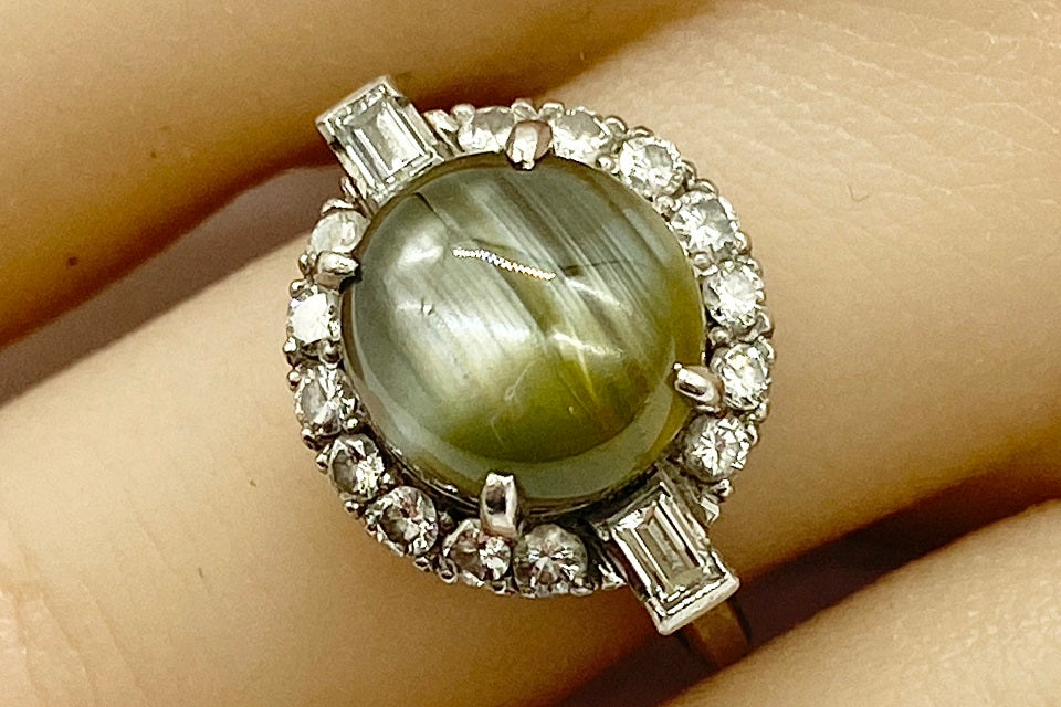 Chrysoberyl Cat's Eye Ptクリソベリルキャッツアイ ダイヤモンド