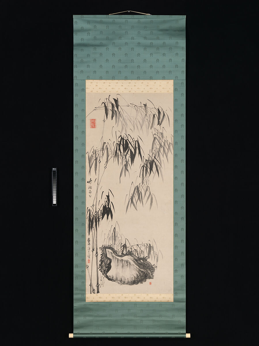 竹窓雨日 Window onto Bamboo on a Rainy Day】日本‐江戸時代‐