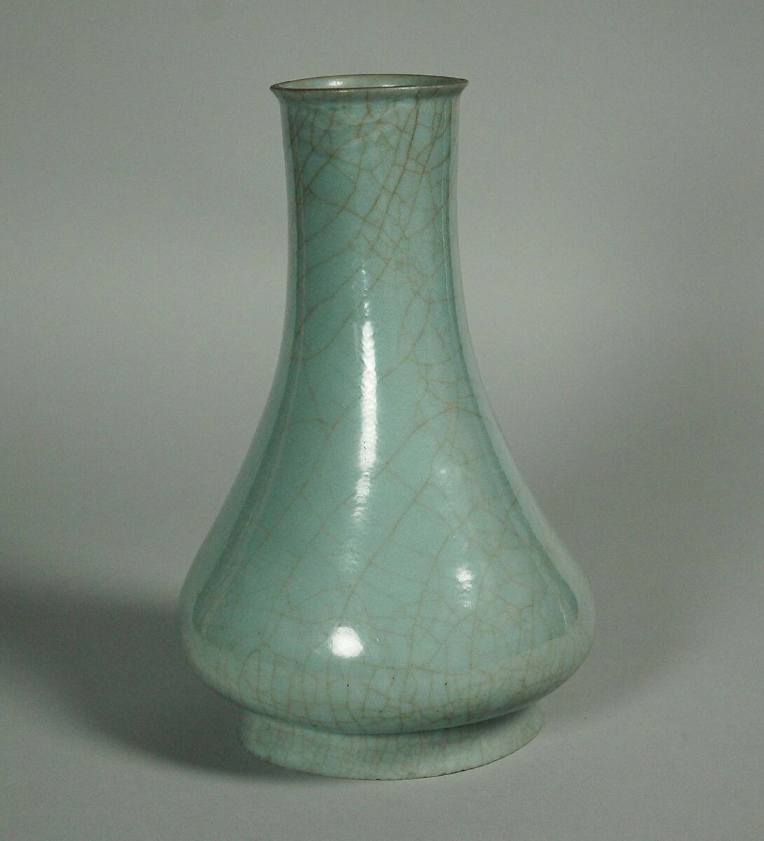 中国 龍泉窯 粉青釉 羊形瓶 高さ約30.5cm 時代箱付 C 7178A 中国 龍泉