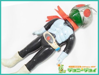 買取実績】当時物 旧バンダイ 仮面ライダー1号 ソフビ 脱着式 26