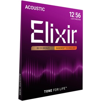 11077 アコースティックギター弦 ライトミディアム NANOWEB Elixir