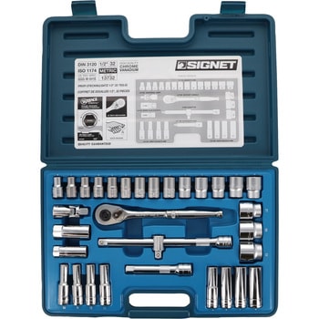 13732 1/2DR MM ソケットレンチセット 1セット(32個) SIGNET