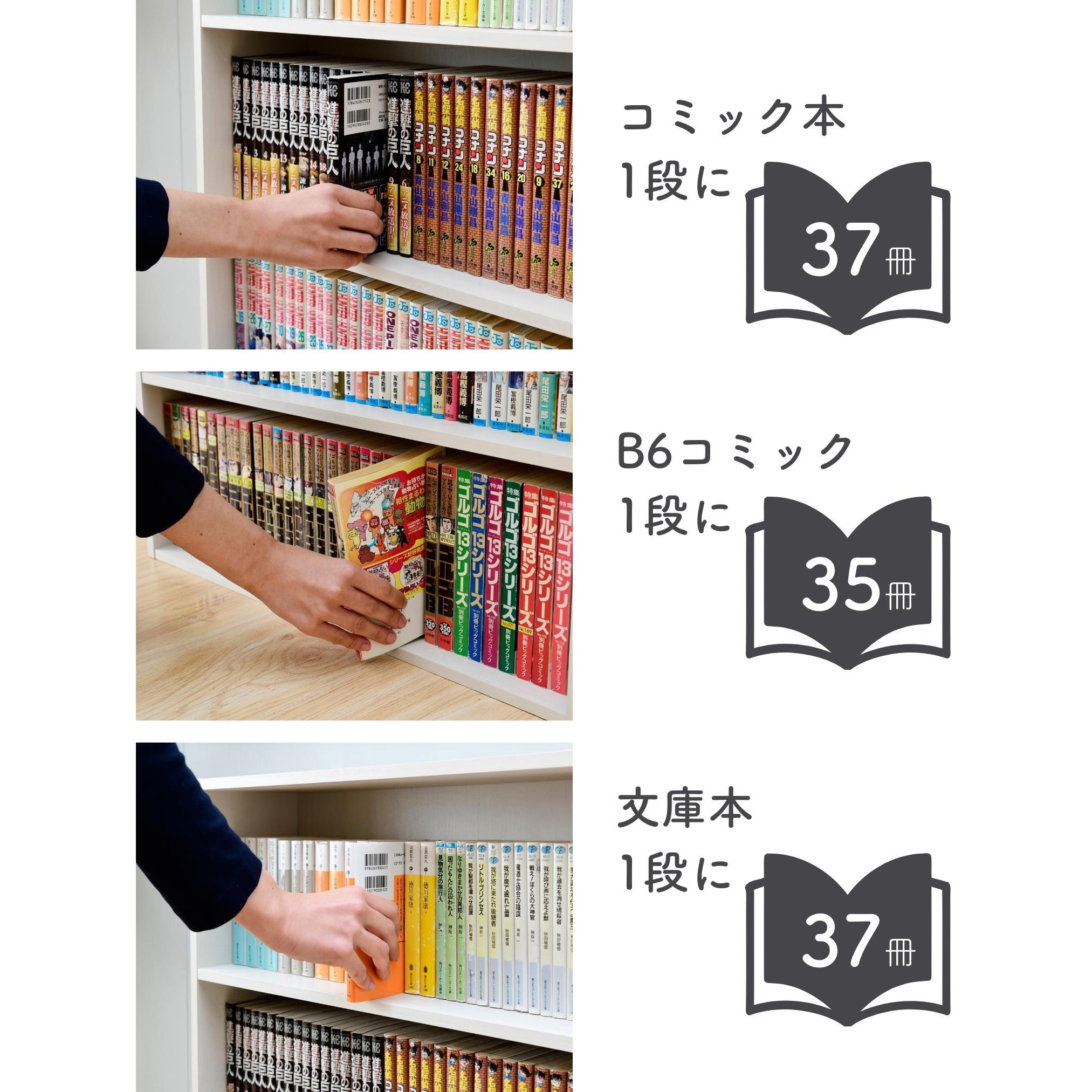 SCMCR-1360(WH) 本棚カラーボックス YAMAZEN(山善) ホワイト(無地)色