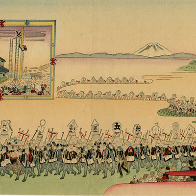 国貞Ⅲ() - 朝鮮豊島沖海戦之図 - 浮世絵販売 - 浮世絵ぎゃらりい秋華洞