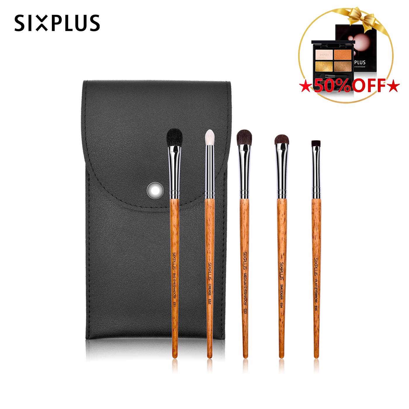 SIXPLUS 高級動物毛 アイメイクブラシ 5本セット| SIXPLUS公式サイト