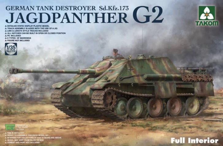 Jagdpanther G2 Sd.Kfz. 173 Full Interior Takom 2118