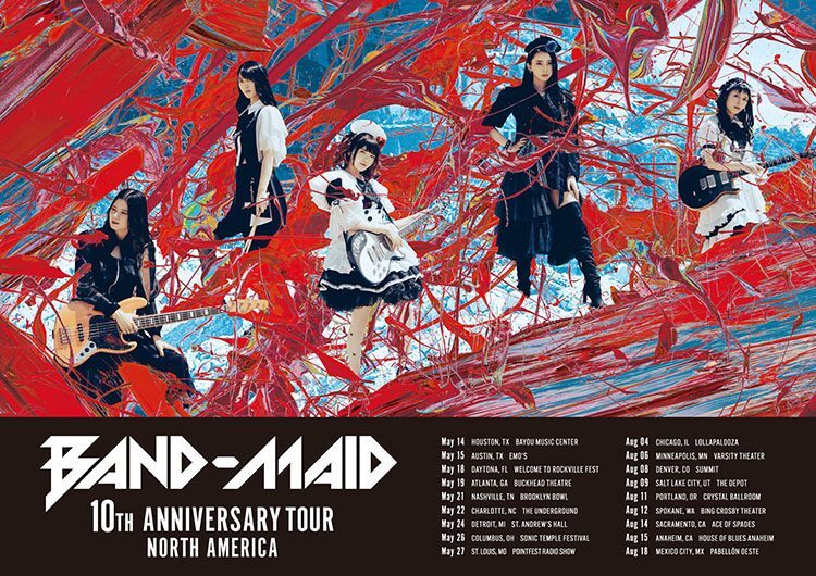 BAND-MAID adds nine dates to North American tour