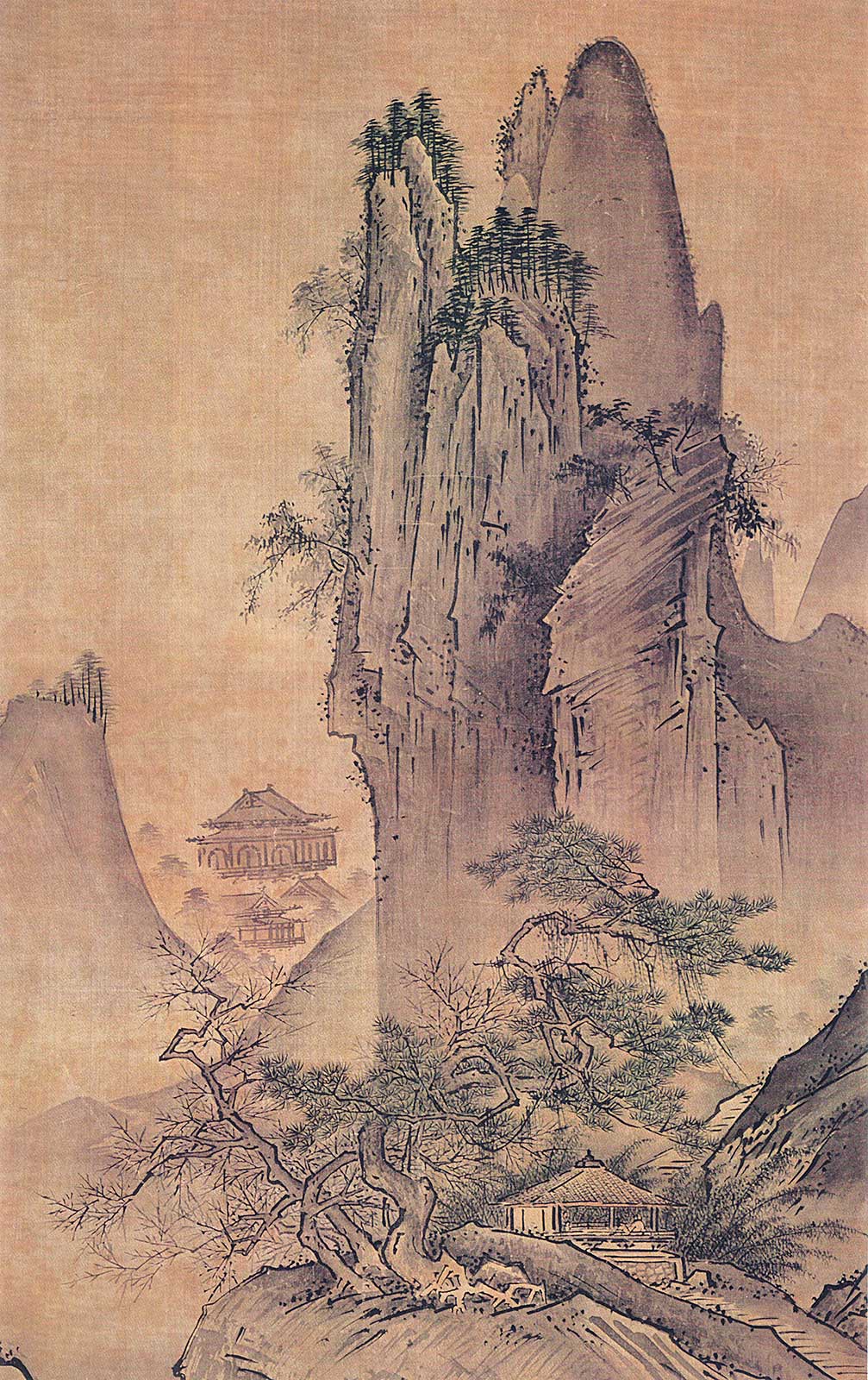 四季山水図 Four Seasons landscape view 雪舟 Sesshu jpssesh05