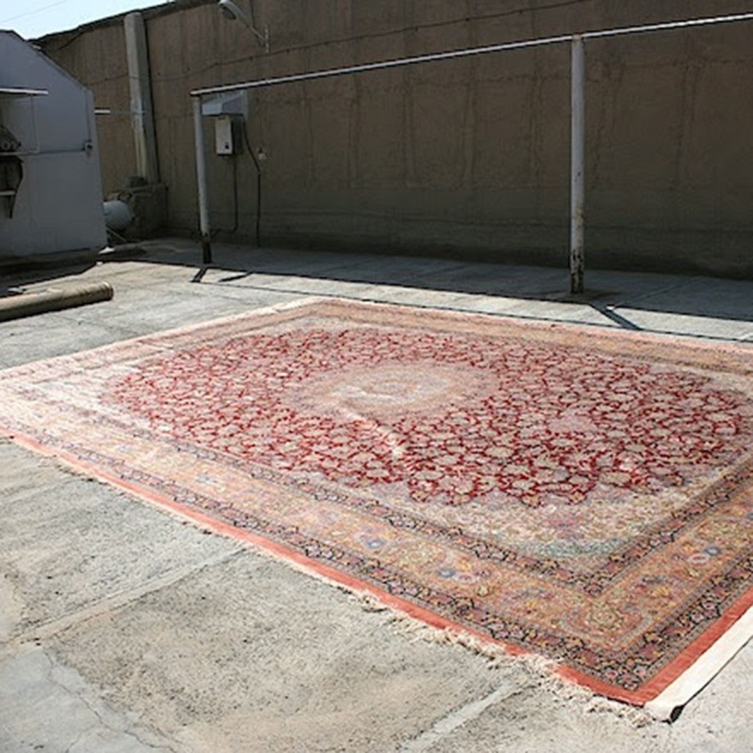ペルシャ絨毯 イラン ナイン産玄関マットサイズ 66×95