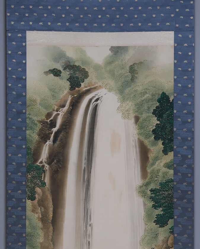 梅村景山 箕面瀑布図（大幅） | 掛軸(掛け軸)販売／表装ご依頼は掛軸
