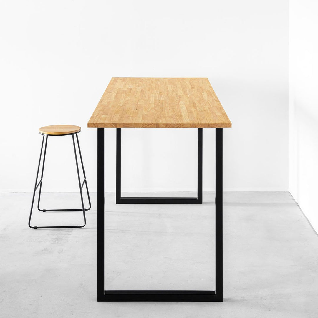 THE TABLE / スタンディングデスク × ラバーウッド ナチュラル × Black
