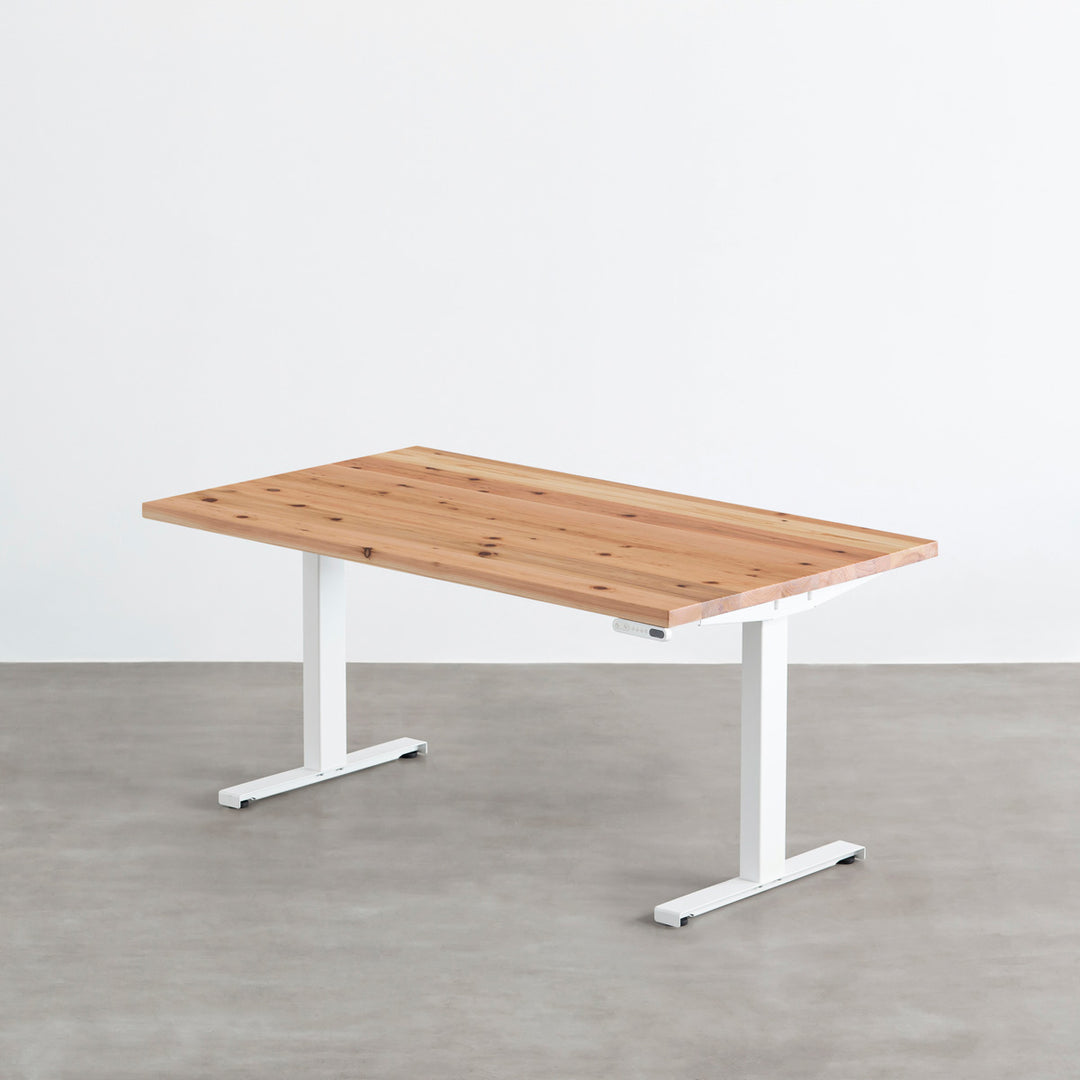 THE TABLE / 無垢 杉 × スマート電動昇降脚 – KANADEMONO