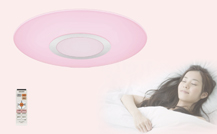 シャープ、癒し・安眠効果がある「さくら色」LEDシーリングライトの