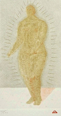 有元利夫「有元利夫全作品より」銅版画16.3×9.2cm