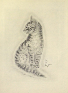 藤田嗣治「猫の本 クレオパトラ」コロタイプ26×20cm