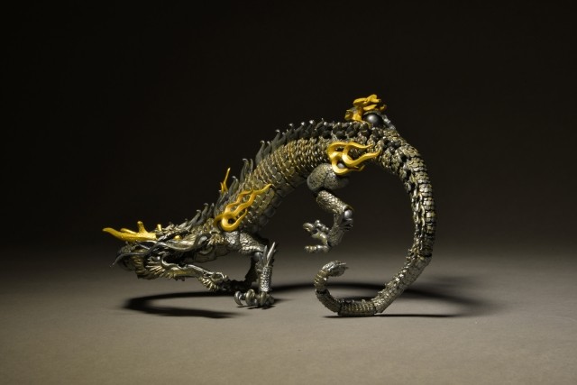 タケヤ式自在置物 KT-003 龍(りゅう) 鉄錆地調｜KTプロジェクト｜海洋堂