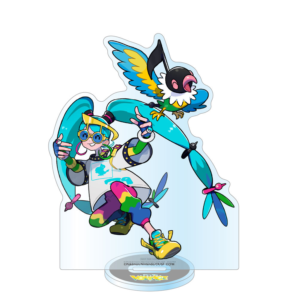 ポケミクCD早期予約特典 アクリルスタンド 初音ミク タチフサグマ あく