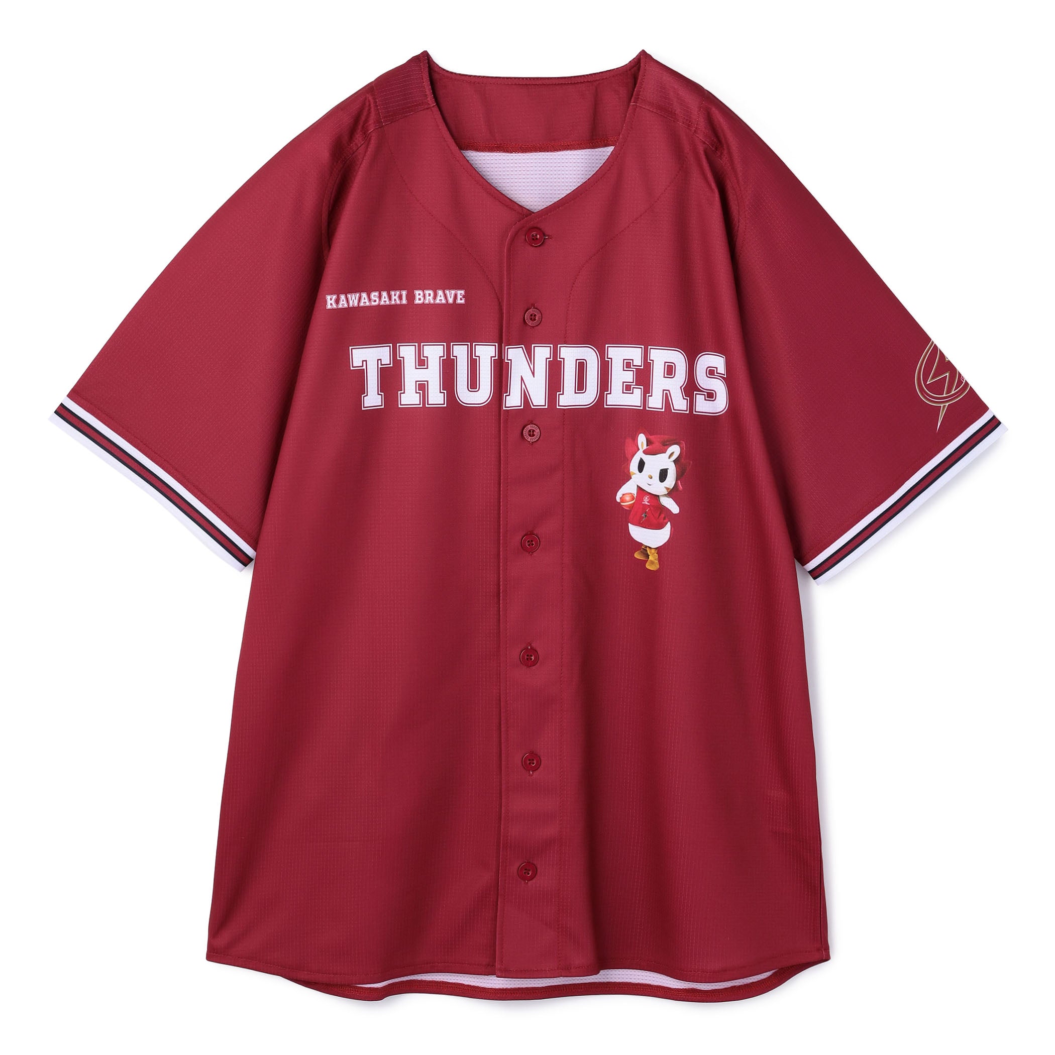 2025-26 BRAVE RED ベースボールシャツ – KAWASAKI BRAVE THUNDERS