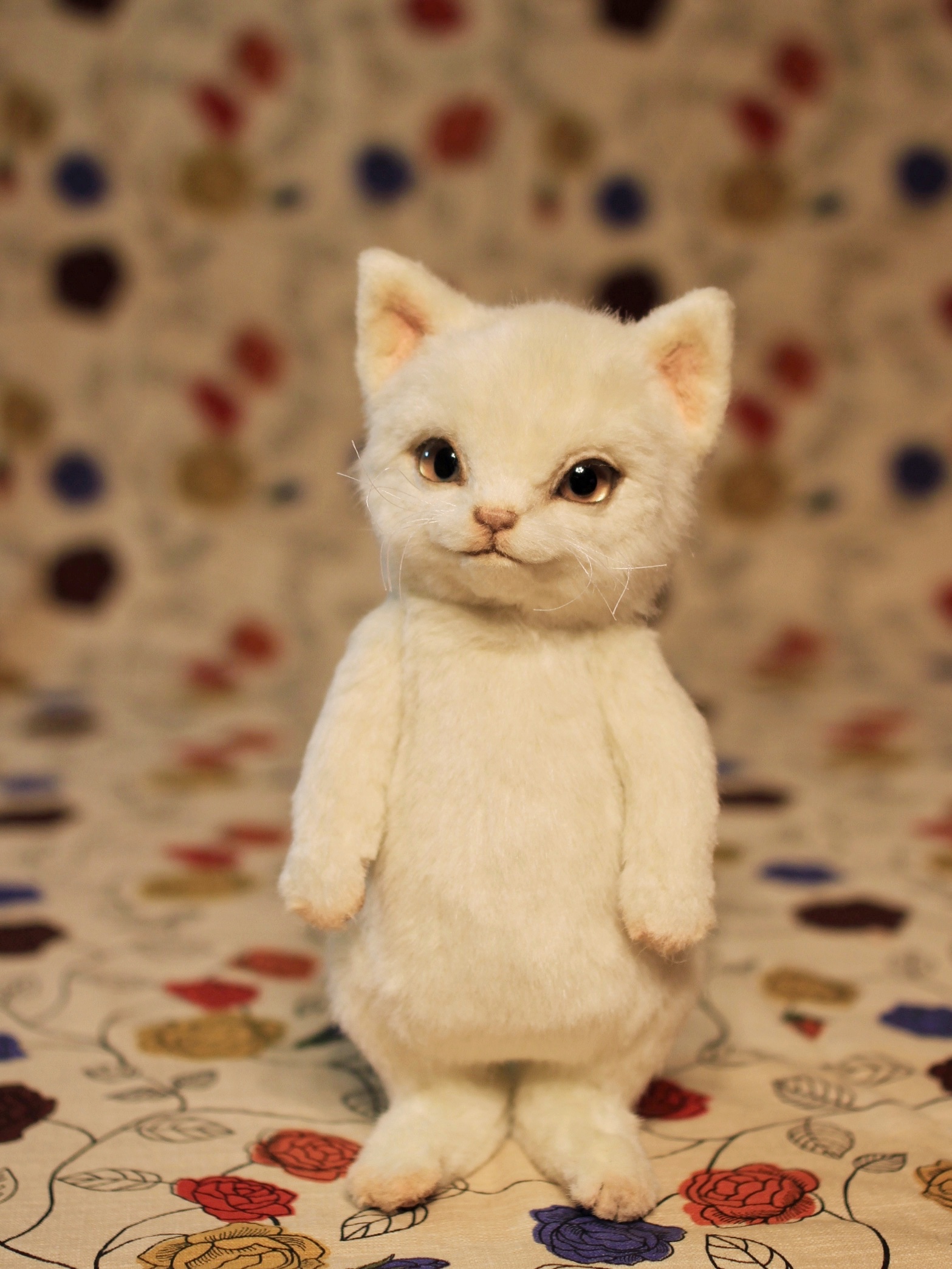猫好きさんのための優しいお顔のテディキャット テディベア 猫好きさん