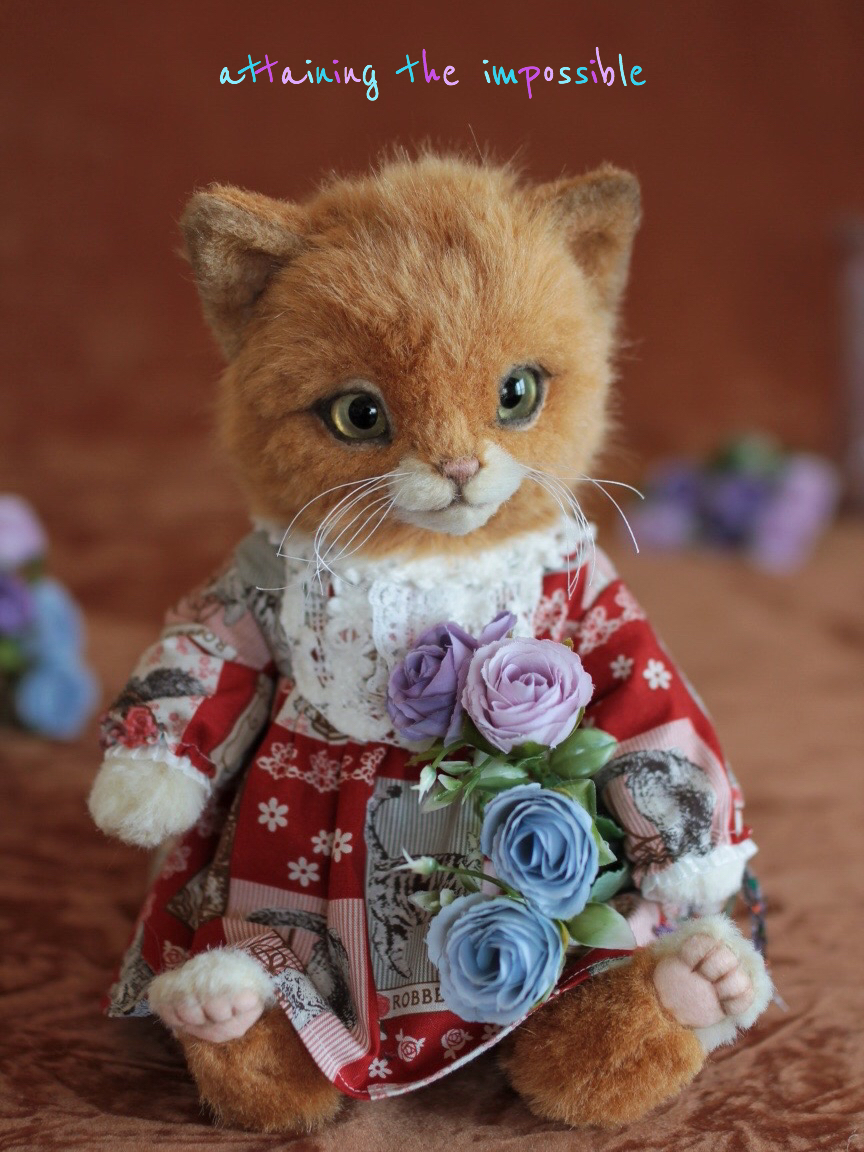 作家様 猫 ネコ テディベア ぬいぐるみ アーティストベア アートドール