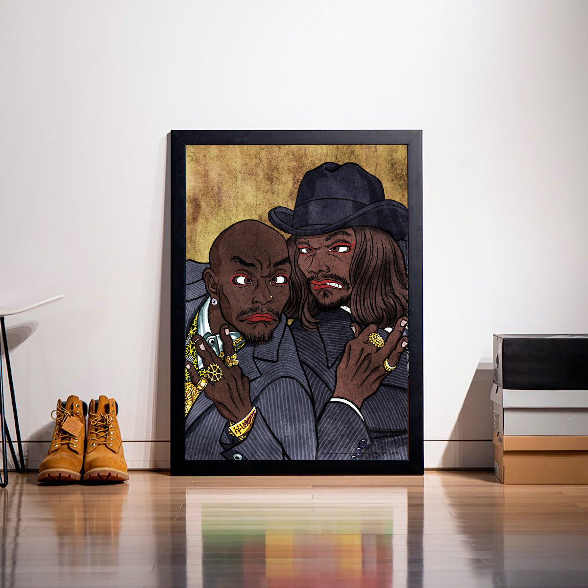 APPLEBUM “2 Of Amerikaz Most Wanted” 浮世絵 A1 Poster KF2511003