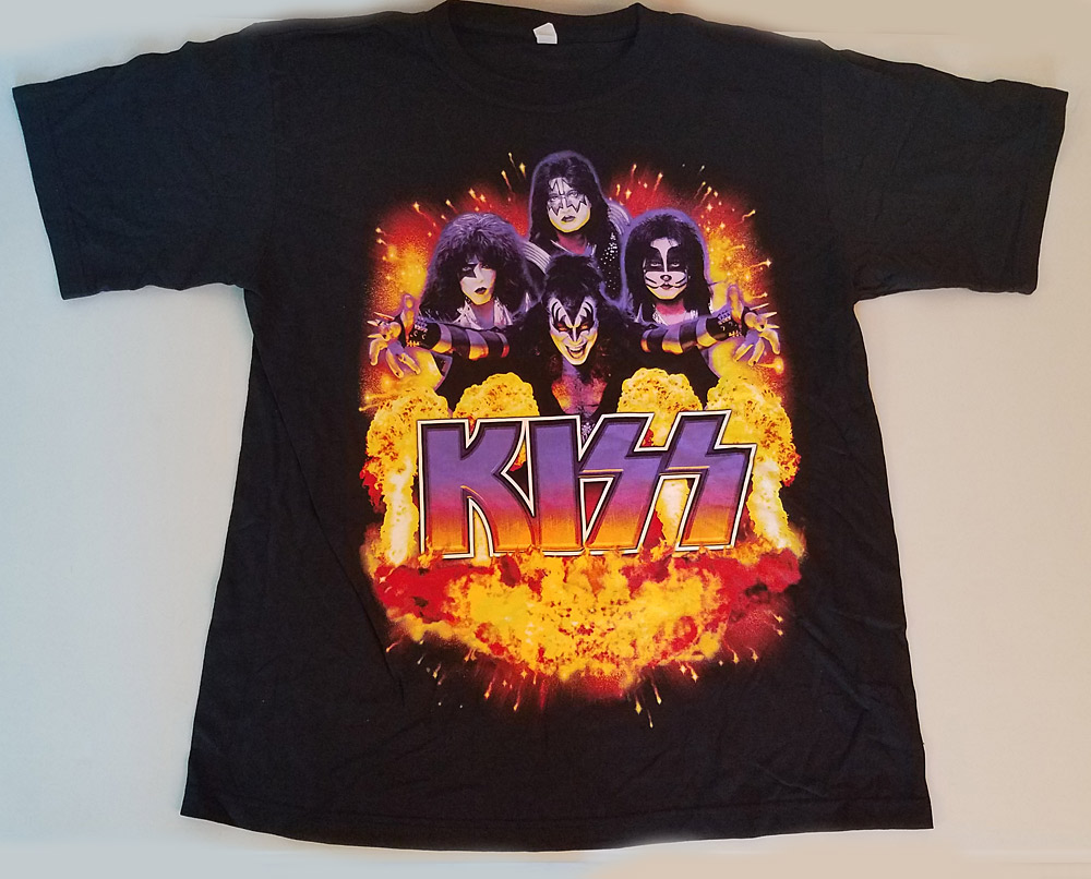 Men's KISS Rock The Nation 2004 Tour T-Shirt - KISS Addiction