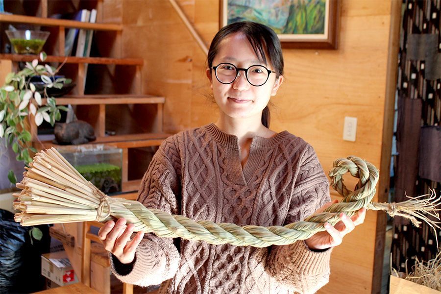 しめ縄（リース型）【岐阜県恵那産・古代米使用】 | コダマプロジェクト