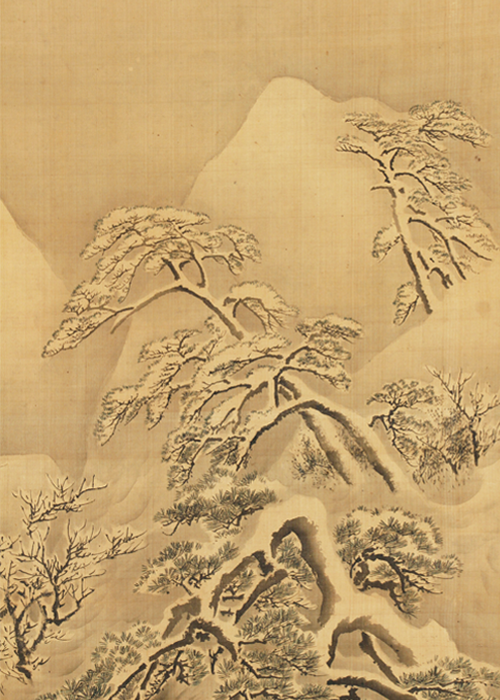 長沢芦雪（長澤蘆雪） 雪景三顧図 | 古美術瀬戸