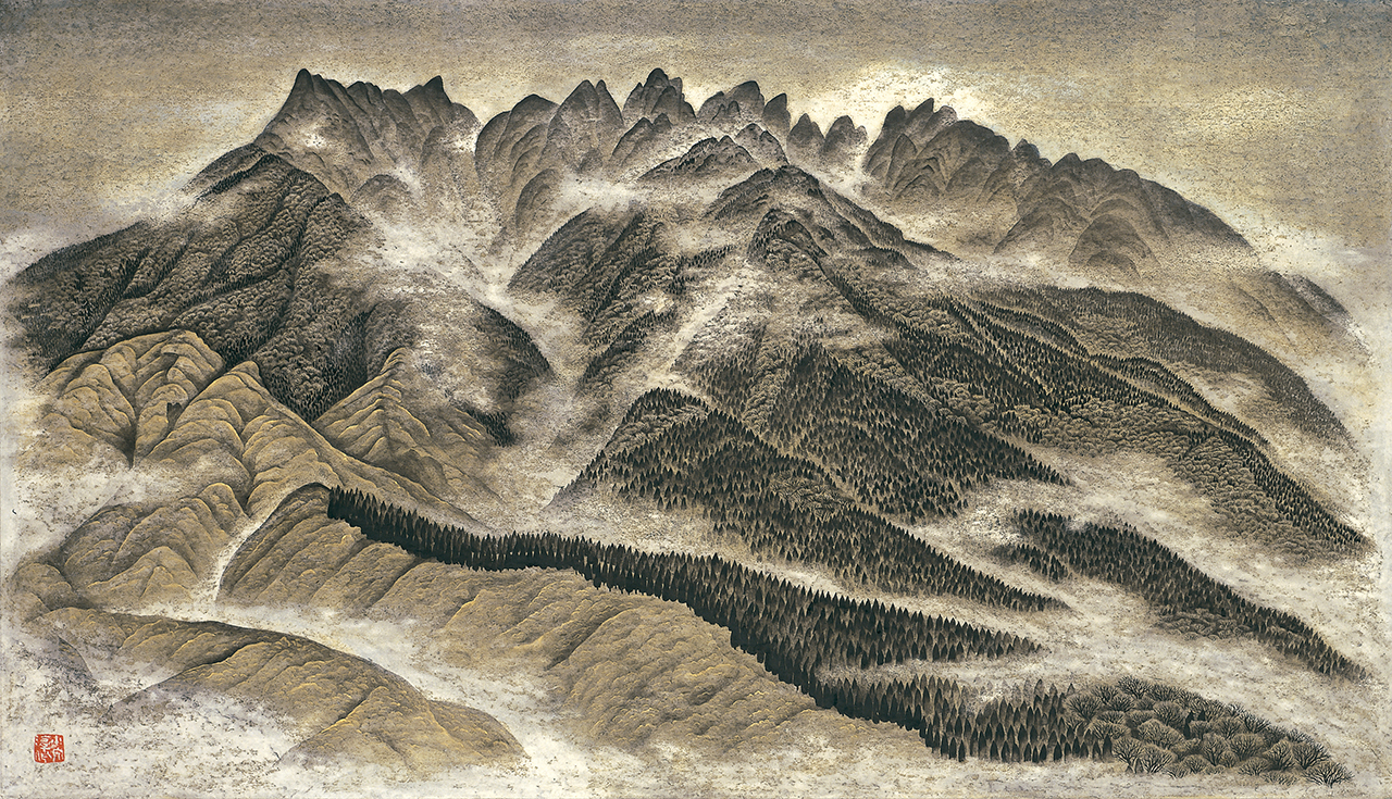 根子岳雨後 - 小泉淳作