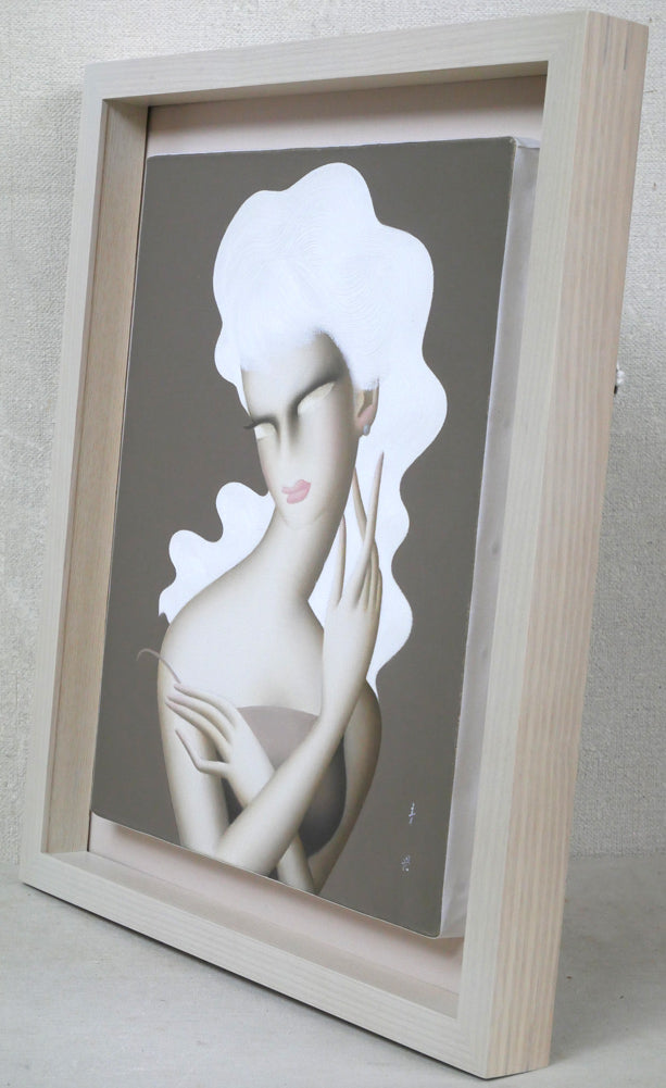 東郷青児「朝」油絵・F6号 絵画買取・販売の小竹美術