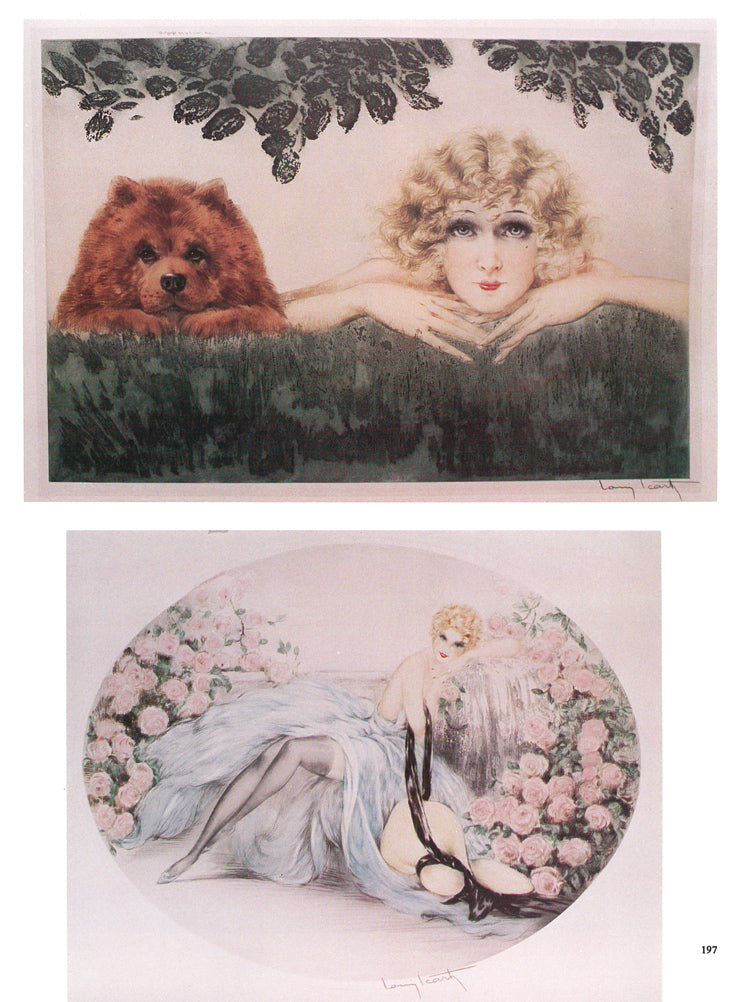 ルイ イカール(Louis Icart)「二人の美人（Two Beauties）」エッチング
