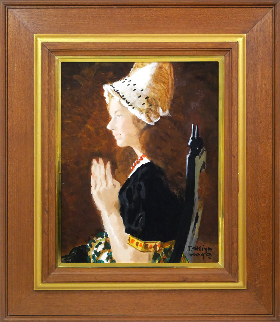 宮永岳彦「女性像」リトグラフ 絵画買取・販売の小竹美術
