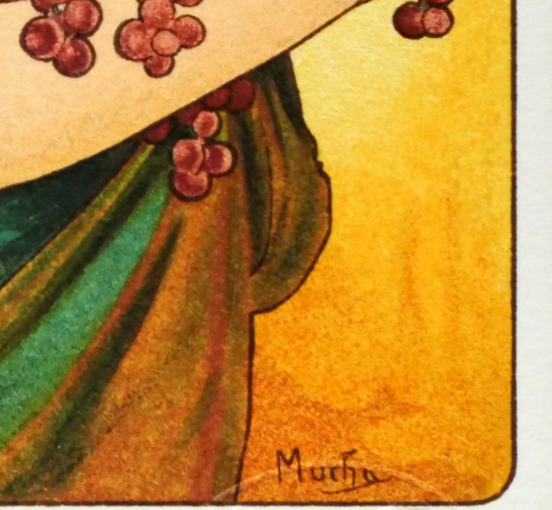 アルフォンス ミュシャ(Alphonse MUCHA)「果物」リトグラフ 絵画買取