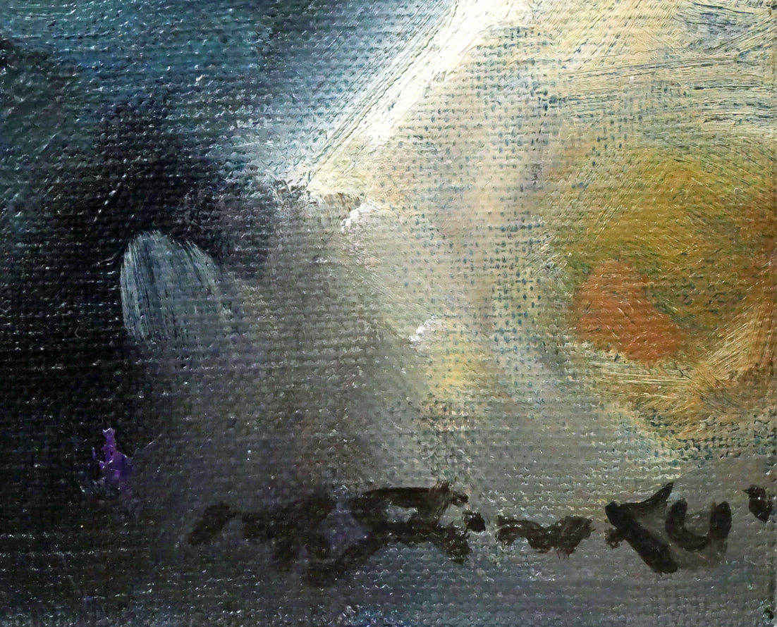 清水梵朝「薔薇」油絵・SM 絵画買取・販売の小竹美術