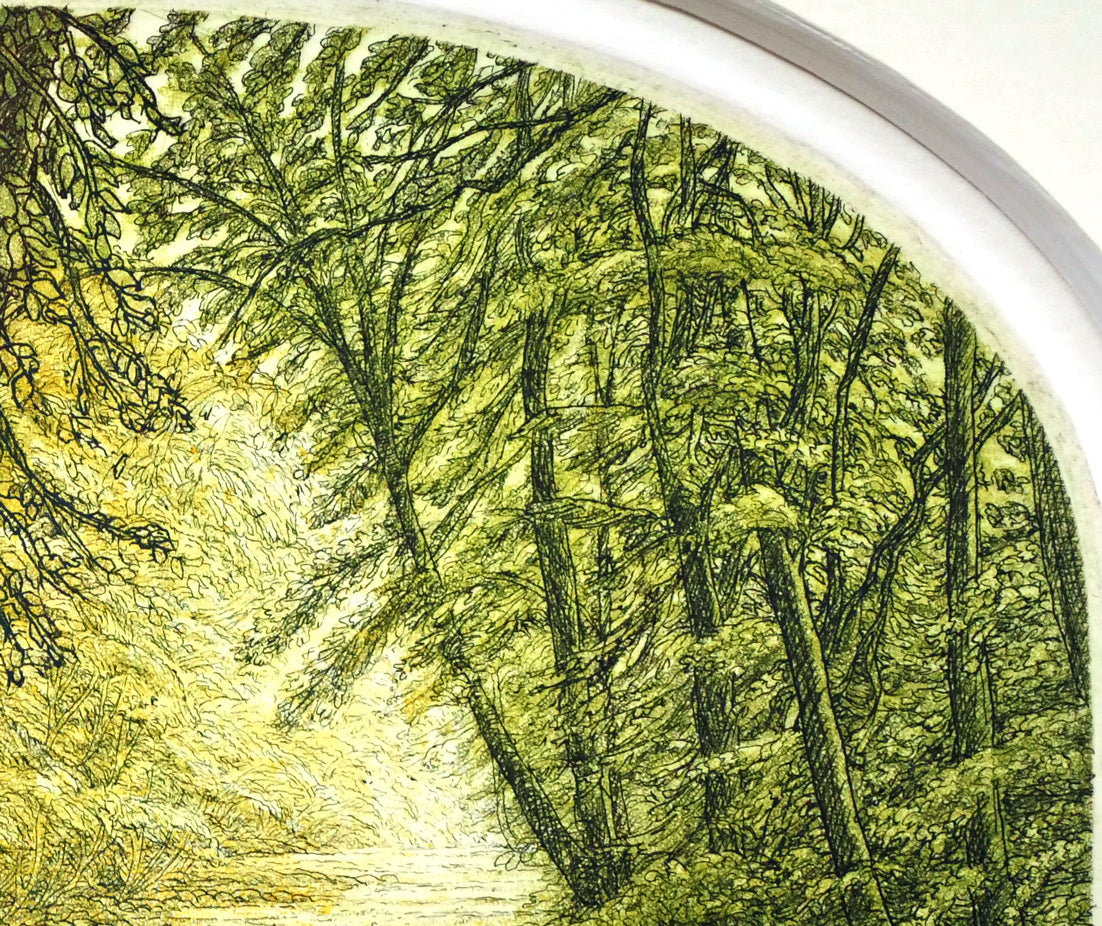 ステファン ウイットル（Stephen Whittle）「Sunlit waters」銅版画