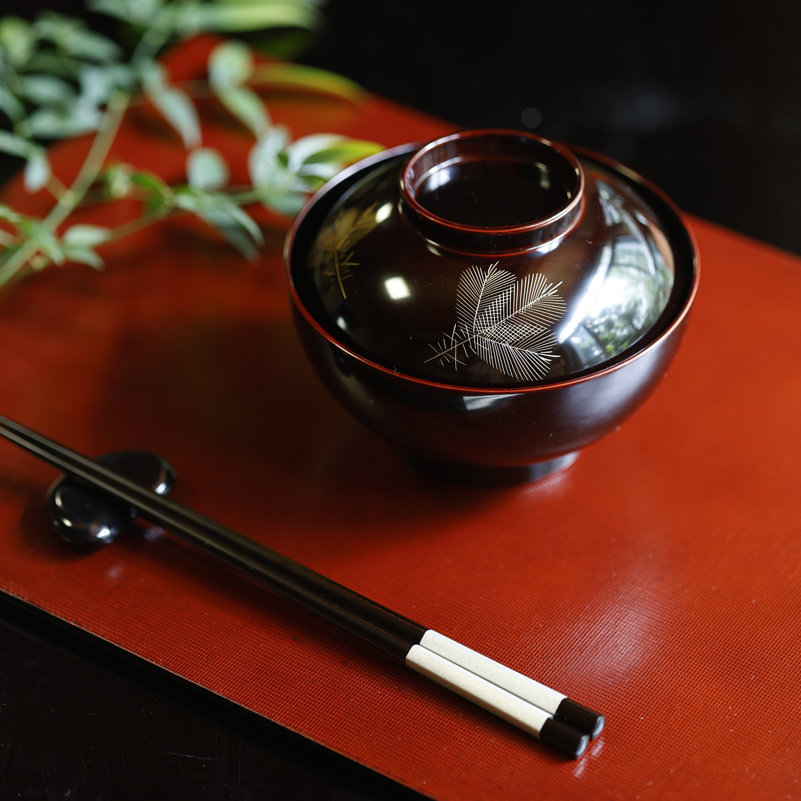 蓋付椀 – 漆器 高翆