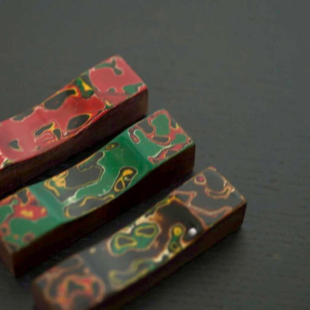 津軽 唐塗 角箸置き – 漆器 高翆