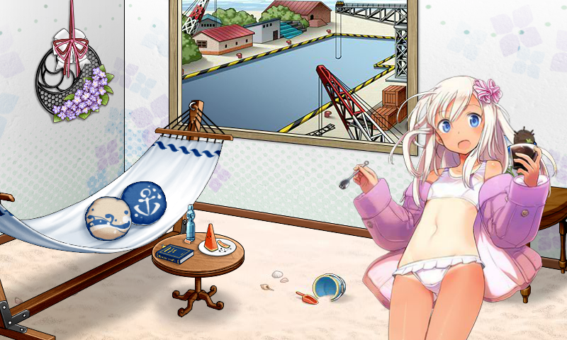 艦隊これくしょん】ろーちゃん(呂500)の里帰り水着mode！なんとゆー