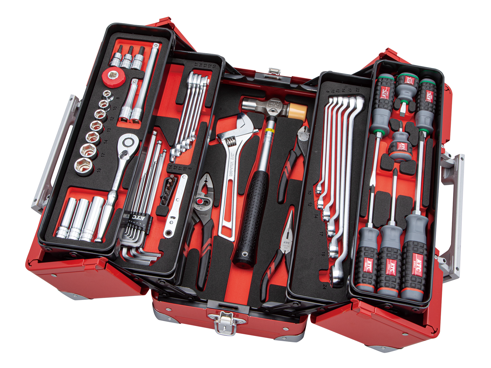 2021SKセール限定品】9.5sq.工具セット（両開きメタルケースタイプ