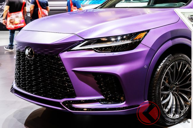 レクサスが速くてド派手な新型「RX500 hF SPORT Performance」実車展示