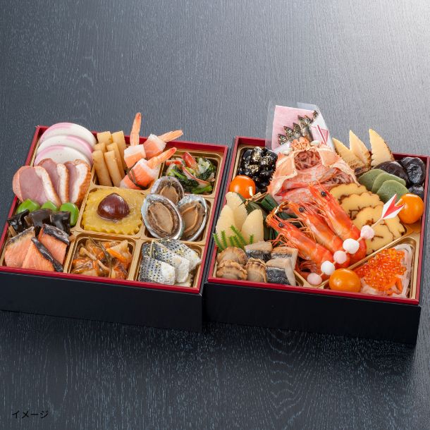 2026おせち「旬彩和食 口福 二段重」3人前のお得通販｜Kuradashi